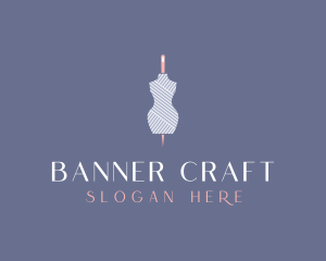 Needle Dressmaking Mannequin logo design