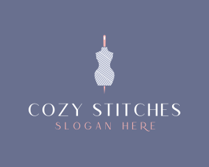 Needle Dressmaking Mannequin logo design