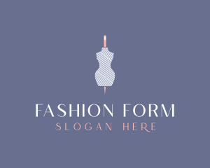 Mannequin - Needle Dressmaking Mannequin logo design