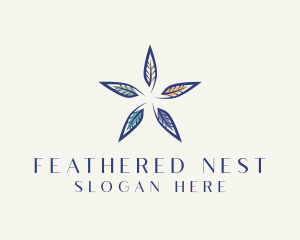 Avian Feather Wellness logo design