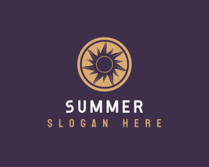 Resort Sun Beach logo design