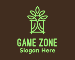 Green Monoline Plant Pot Logo