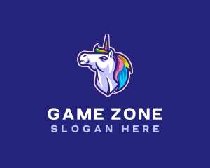 Unicorn Horse Gaming logo design