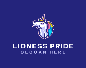 Unicorn Horse Gaming logo design