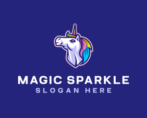 Unicorn Horse Gaming logo design