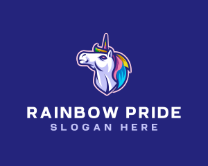 Unicorn Horse Gaming logo design