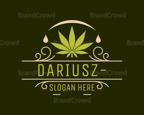 Organic Marijuana Leaf Logo