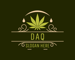 Dispensary - Organic Marijuana Leaf logo design
