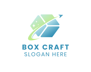 Box - Plane Logistic Box logo design