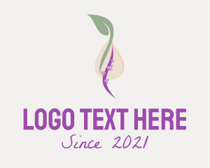 Aroma - Lavender Extract Oil logo design