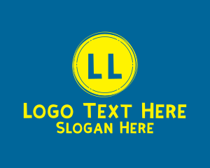 Yellow - Kiddie Text Lettermark logo design