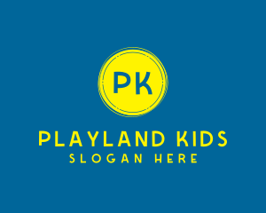 Kiddie Text Lettermark logo design