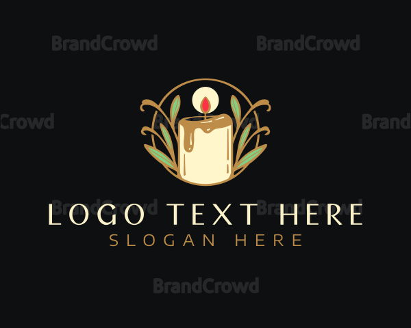 Floral Candle Wax Logo