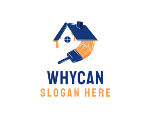House Painting - House Roof Painting logo design