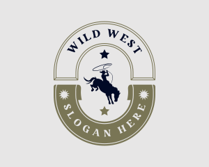 Cowboy - Western Cowboy Stallion logo design