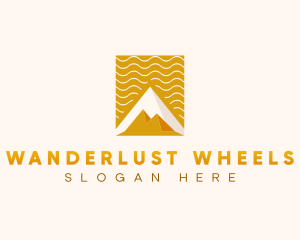 Ancient Pyramid Architecture Logo