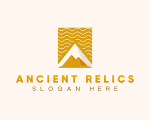 Ancient Pyramid Architecture logo design