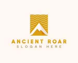 Ancient Pyramid Architecture logo design