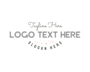 Customize - Elegant Unique Confetti logo design