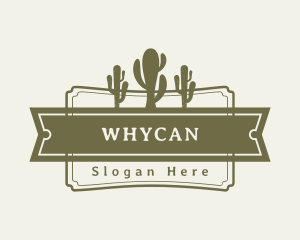 Western Cactus Plant Logo