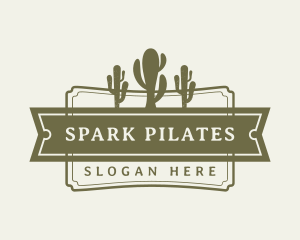 Native - Western Cactus Plant logo design