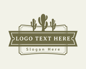 Western Cactus Plant Logo