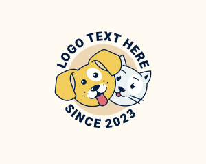 Pet Grooming - Puppy Cat Veterinarian logo design