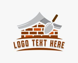 Brick Trowel Masonry Logo