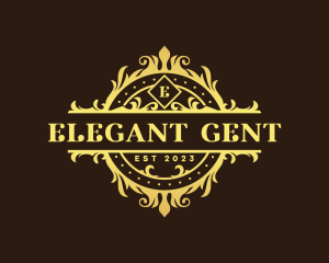 Elegant Ornamental Crest logo design