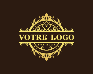 Vip - Elegant Ornamental Crest logo design