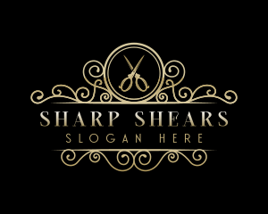 Scissors Shears Luxury logo design