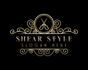 Scissors Shears Luxury logo design