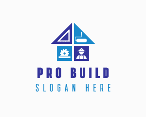 Construction Builder Handyman logo design