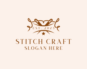 Dressmaking - Needle Sewing Tailoring logo design