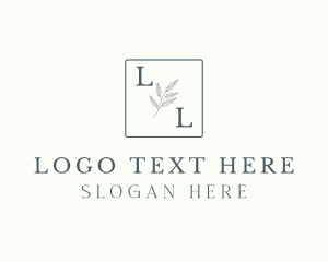 Art - Aesthetic Botanical Leaves logo design