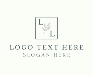 Ecology - Aesthetic Botanical Leaves logo design
