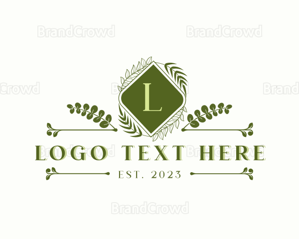 Leaf Foliage Banner Logo