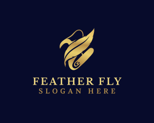 Feather Pen Paper logo design