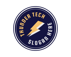 Thunder Bolt Electric logo design