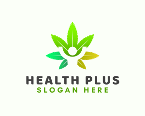 Health Weed Person logo design