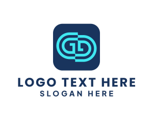 Server - Mobile Application Letter G logo design