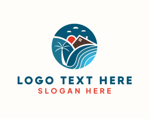 Lodging - Sunset Beach House Property logo design