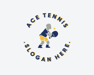 Tennis - Table Tennis Athlete logo design