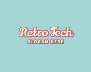 Retro Script Company logo design