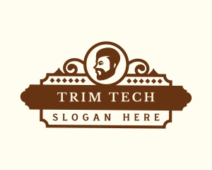 Trim - Haircut Barber Grooming logo design