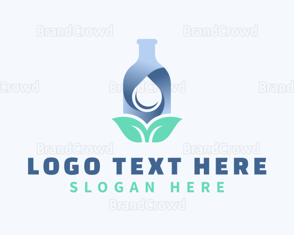 Distilled Water Bottle Logo