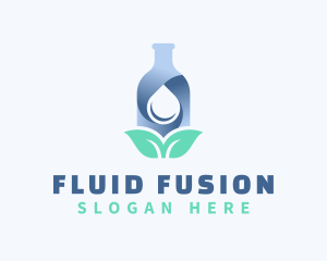 Distilled Water Bottle logo design