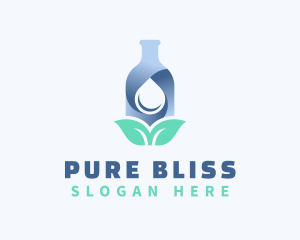 Distilled Water Bottle logo design