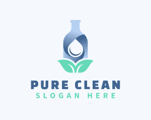 Distilled Water Bottle logo design