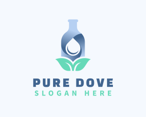 Distilled Water Bottle logo design